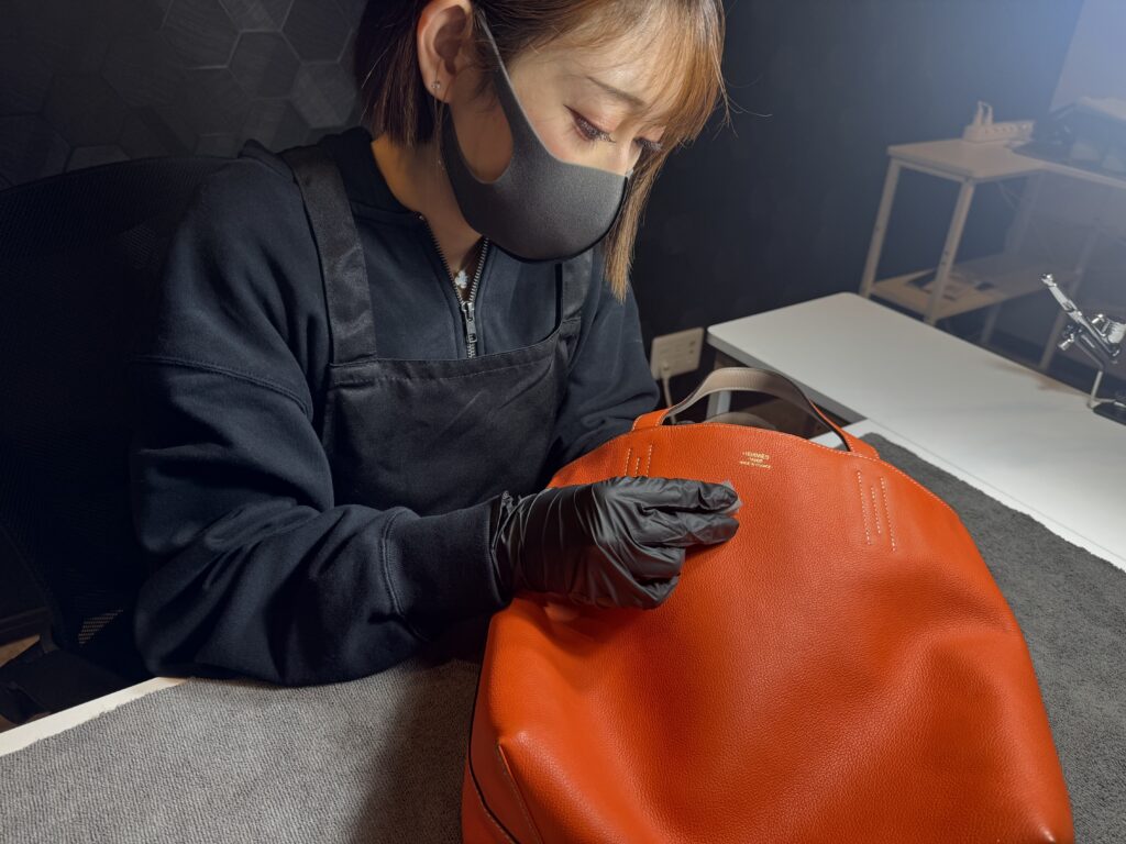 HERMES ドゥブルセンス　バッグコーティング　ミロワールコート　ミロワールコート千葉店