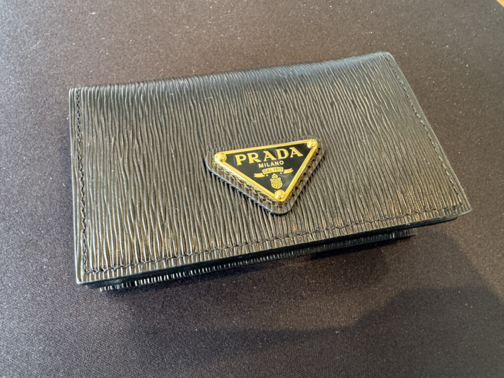 プラダ　PRADA カードケース　プラダカードケース　カードケースコーティング　コーティング　ミロワールコート　ミロワールコート千葉店